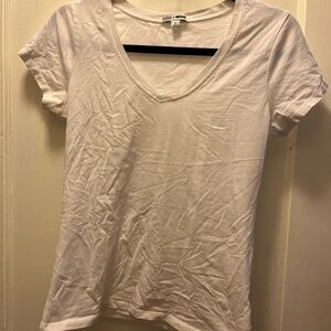 Fashion Nova Women's White V-Neck Top